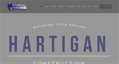 Desktop Screenshot of hartiganconstruction.com