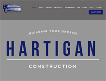 Tablet Screenshot of hartiganconstruction.com